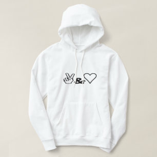 Frieden und Liebe Hoodie
