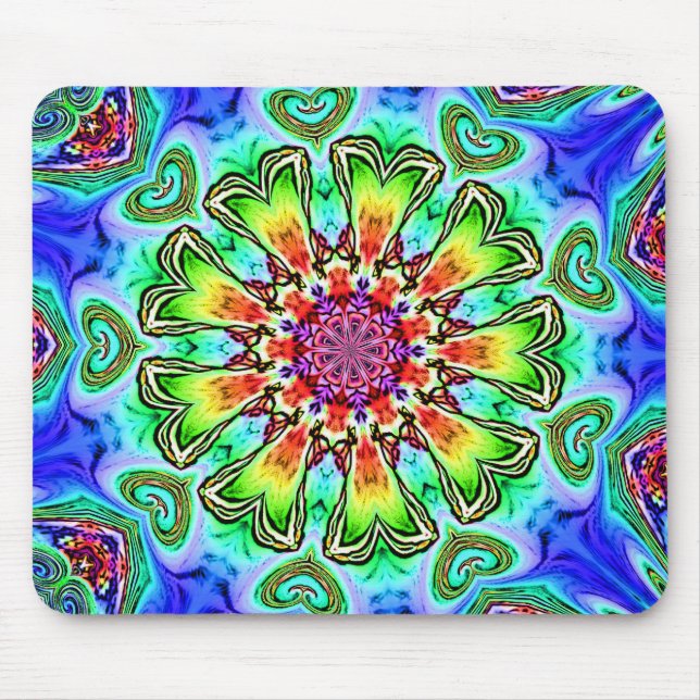Frieden und Liebe Mousepad (Vorne)