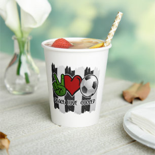 Frieden und Liebe Pappbecher