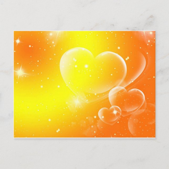Frieden und Liebe Postkarte (Vorderseite)