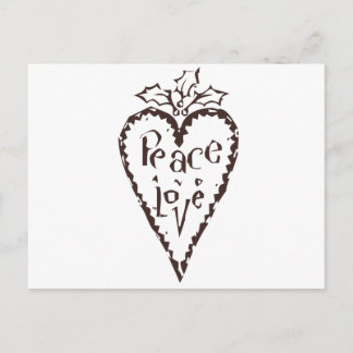 Frieden und Liebe Postkarte