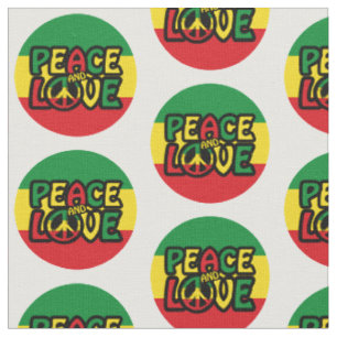 FRIEDEN und LIEBE, Reggae-Stil Stoff
