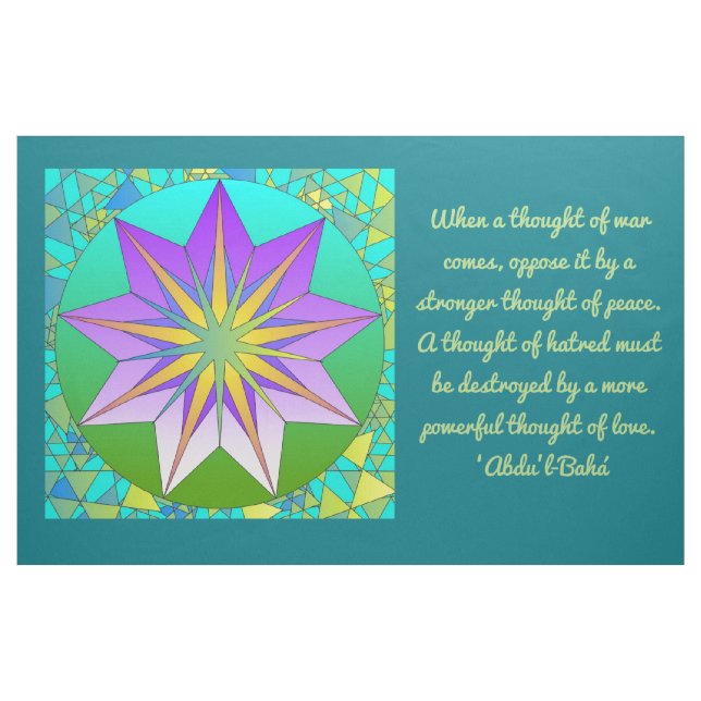 Frieden und Liebe Stoff (Yard (91,4 cm))