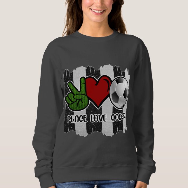 Frieden und Liebe Sweatshirt (Vorderseite)