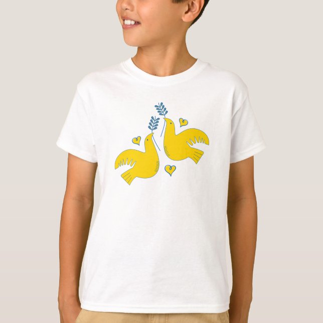 Frieden und Liebe T-Shirt (Vorderseite)
