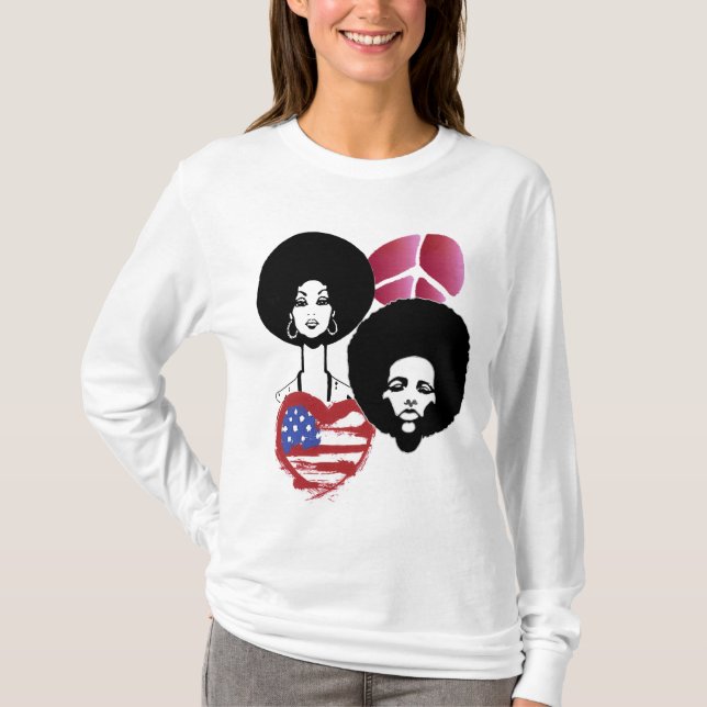 Frieden und Liebe T-Shirt (Vorderseite)
