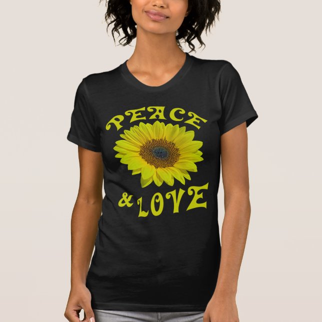 Frieden und Liebe T-Shirt (Vorderseite)