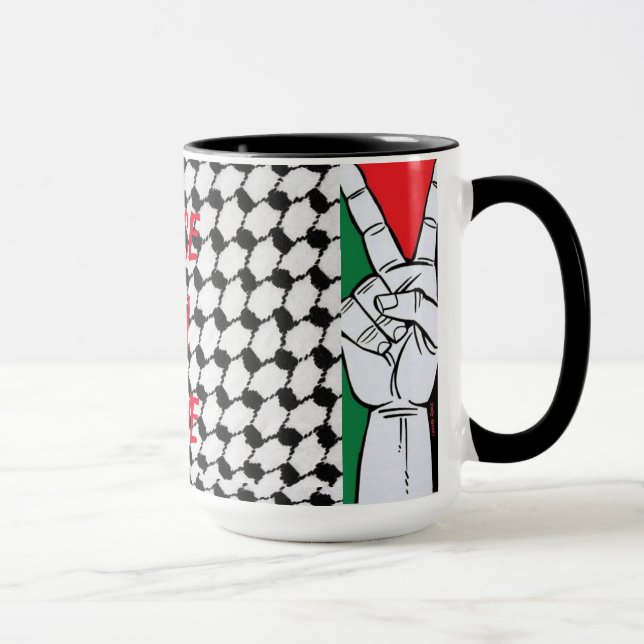 Frieden und Liebe Tasse (Rechts)