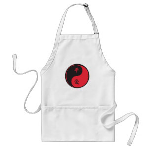 Frieden und Liebe Yinyang Schürze