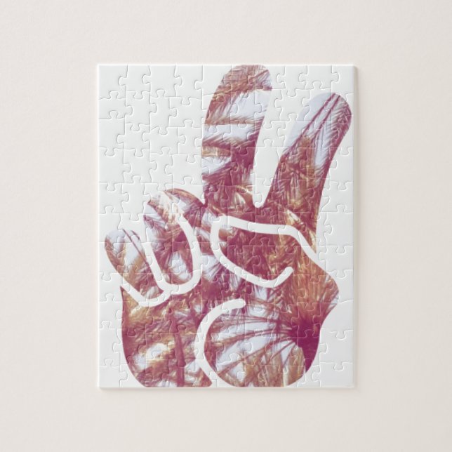 Frieden und Palmen Puzzle (Vertikal)