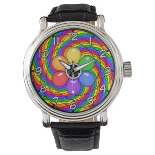 Frieden und Regenbogen Armbanduhr