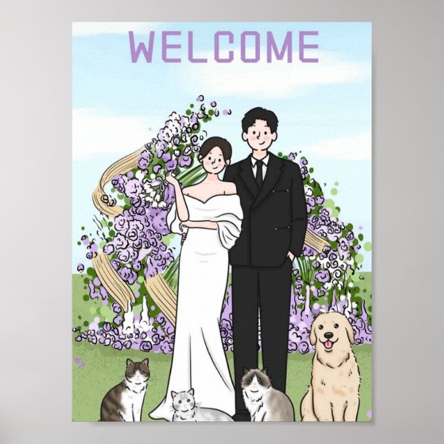 Frieden und romanische Hochzeit Poster (Vorne)