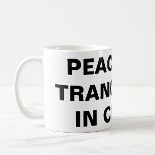 "Frieden und Ruhe in Christus" Klassische Tasse