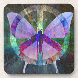 Frieden-Voller Schmetterling Untersetzer