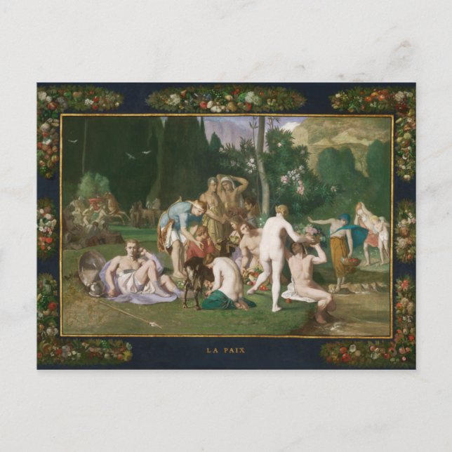 Frieden von Pierre Puvis de Chavannes Postkarte (Vorderseite)