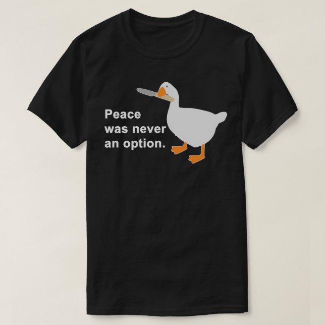 Frieden war nie eine Option Game-Geschenk für Männ T-Shirt (Design vorne)
