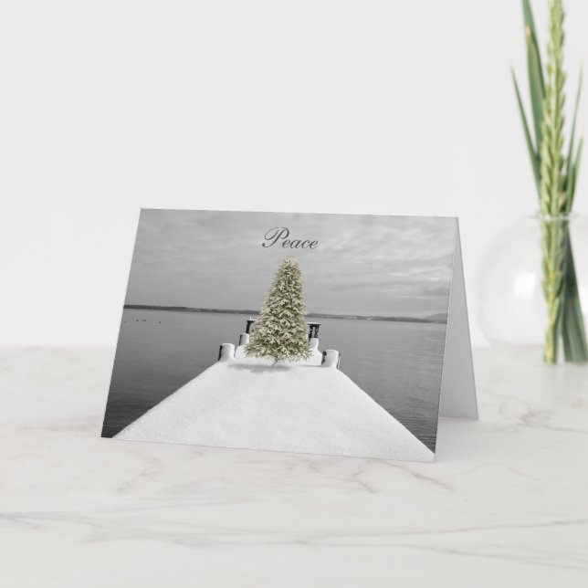 Frieden, Weihnachtskarte Feiertagskarte (Vorderseite)