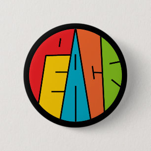 Frieden - Wort-Kunst Button
