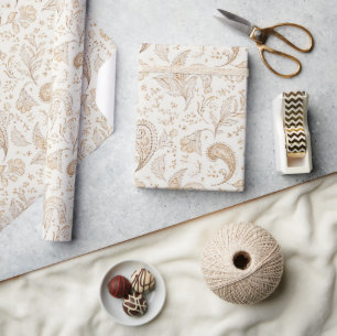 Friedens Bohemian Hippie Sechziger Jahre Paisley G Geschenkpapier