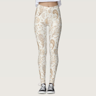 Friedens Bohemian Hippie Sechziger Jahre Paisley Leggings