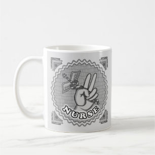 Friedens-Caduceus-Krankenschwester Kaffeetasse