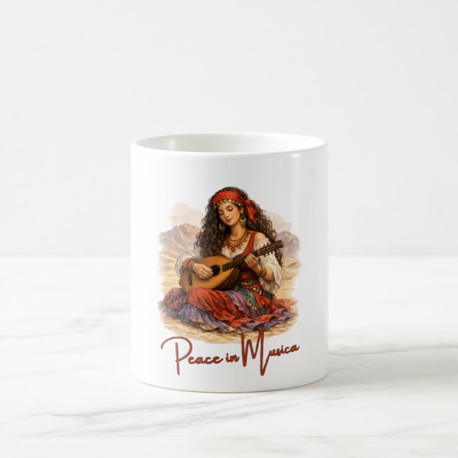 Friedens-in-Musica-Tasse Kaffeetasse (Mittel)
