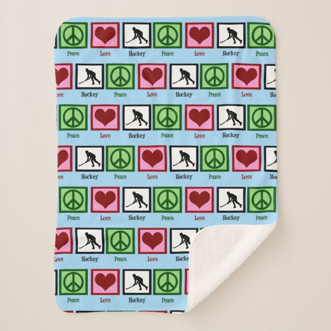 Friedens-Liebe-Feldhockey Sherpadecke (Vorderseite)