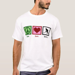Friedens-Liebe-Feldhockey T-Shirt