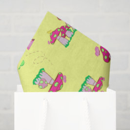 Friedens-Liebe-Pilze-Geschenktasche Seidenpapier