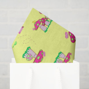 Friedens-Liebe-Pilze-Geschenktasche Seidenpapier
