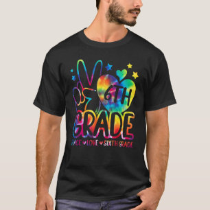 Friedens-Liebe Sechste Stufe zurück zum Schulteam T-Shirt