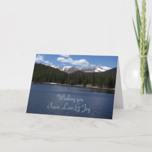 Friedens-, Liebe-u. Freude-Gruß-Karte Feiertagskarte