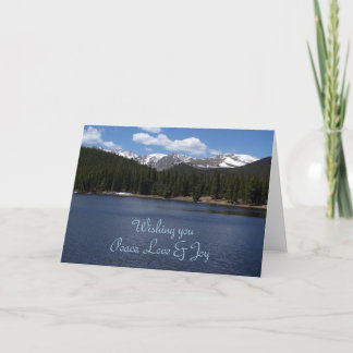 Friedens-, Liebe-u. Freude-Gruß-Karte Feiertagskarte