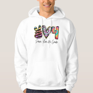 Friedens-Liebe Vierter Grad Dozentin Girl Team 4. Hoodie