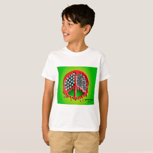 Friedens-Liebe Zombie Melt T-Shirt