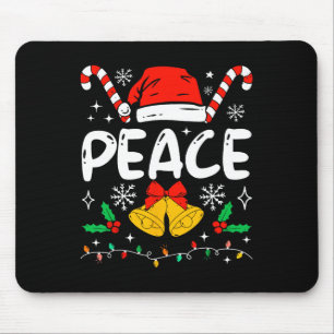 Friedens-Matching Ich komme in Frieden Paare Santa Mousepad