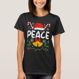 Friedens-Matching Ich komme in Frieden Paare Santa T-Shirt