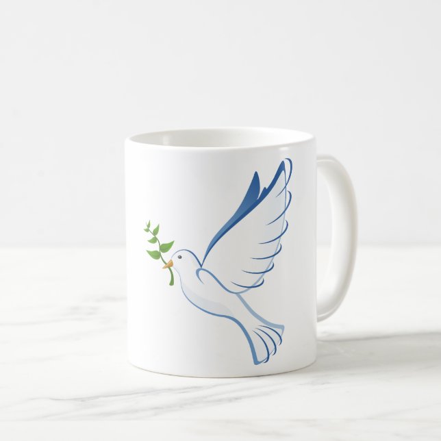 Friedens Taube Kaffeetasse (VorderseiteRechts)
