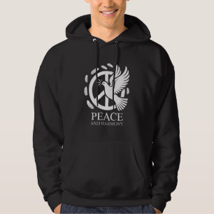 Friedens-Taube mit Olivenzweig im Friedenssymbol-T Hoodie