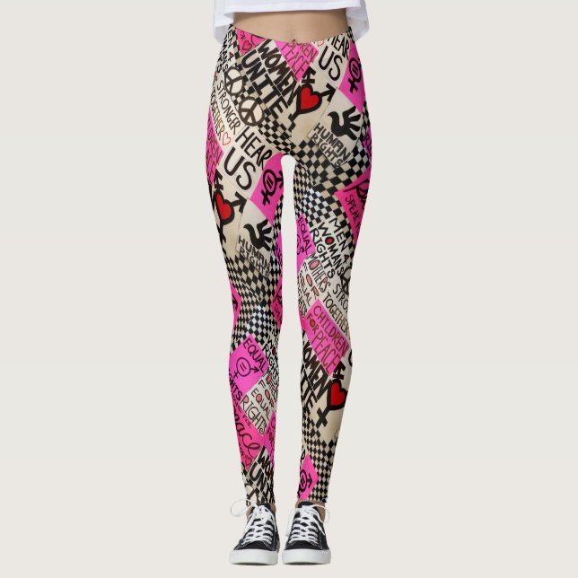 Friedens-u. Gleichgestellt-Recht-Strumpfhosen Leggings (Vorderseite)