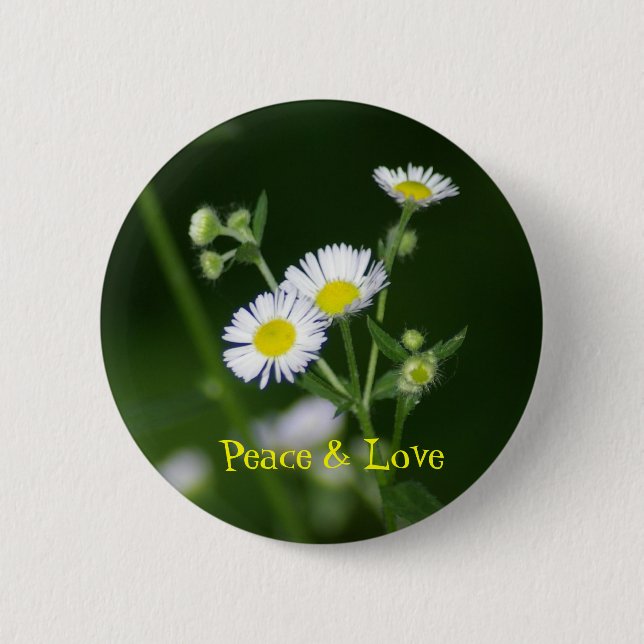 Friedens-u. Liebe-Button Button (Vorderseite)
