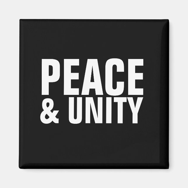 FRIEDENS- UND EINHEITSZEICHEN MAGNET (Vorne)