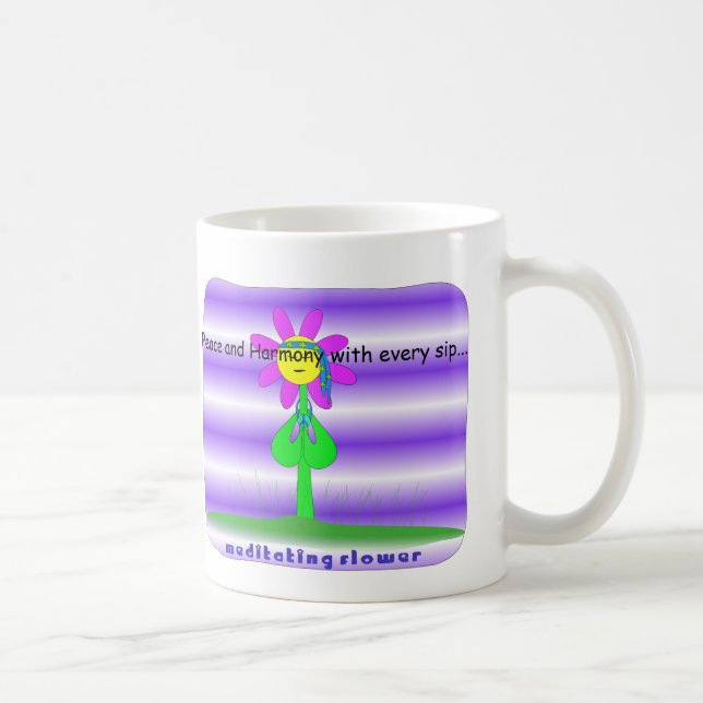 Friedens-und Harmonie-Blume Tasse (Rechts)