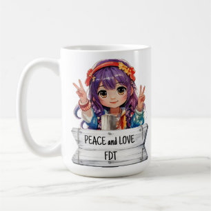 Friedens- und Liebes-Anti-Trump-Merk-Mug Kaffeetasse