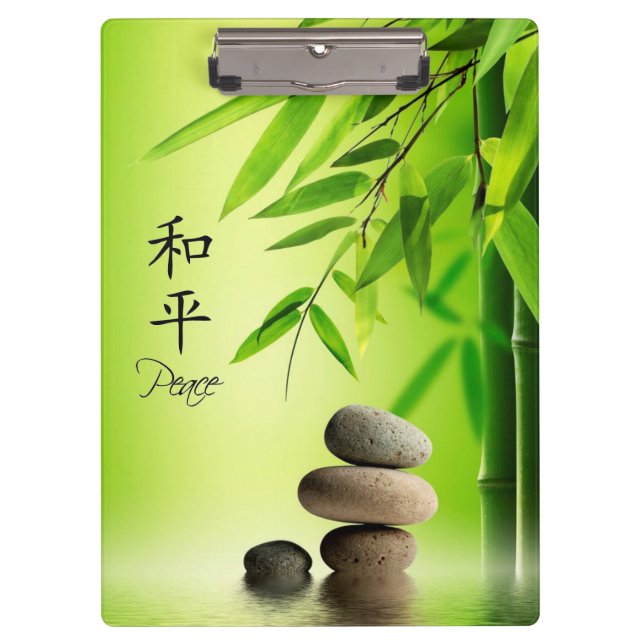 Friedens-und Ruhe-Klemmbrett Klemmbrett (Vorderseite)