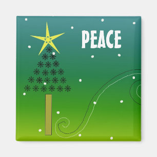 Friedens-Weihnachtsbaum Magnet