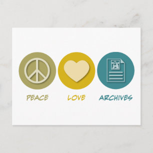 Friedensarchiv Liebe Postkarte