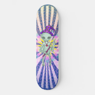 Friedensassistentin Alien Skateboard