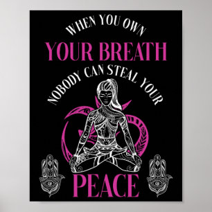 Friedensatem-Meditations-Yoga-Welt-Güte-Pacifi Poster
