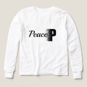 Friedensauflösungseffekt-Typografie T-Shirt